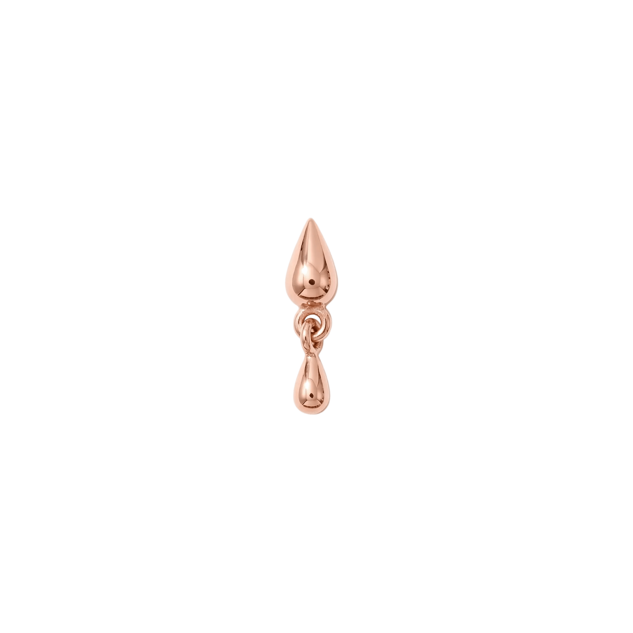 Storm Charm Pin - 14K Gold Threadless End - piercing - zone.com