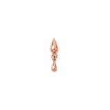Storm Charm Pin - 14K Gold Threadless End - piercing - zone.com