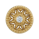 Sun Dial - 14K Gold Threadless/Threaded