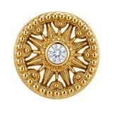 Sun Dial - 14K Gold Threadless/Threaded - piercing-zone.com