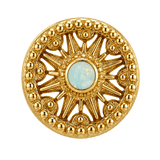 Sun Dial - 14K Gold Threadless/Threaded - piercing-zone.com