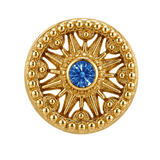 Sun Dial - 14K Gold Threadless/Threaded - piercing-zone.com