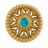 Sun Dial - 14K Gold Threadless/Threaded - piercing-zone.com