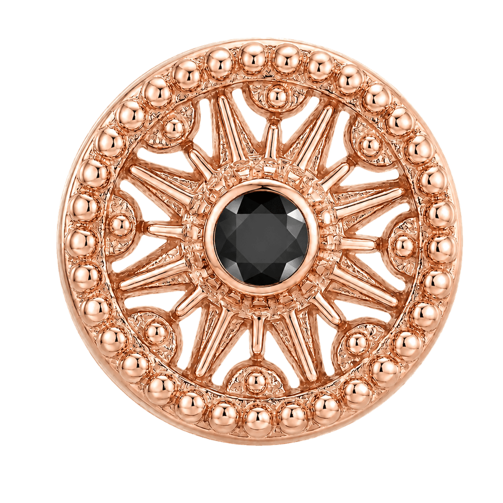 Sun Dial - 14K Gold Threadless/Threaded - piercing-zone.com
