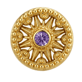 Sun Dial - 14K Gold Threadless/Threaded - piercing-zone.com