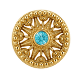 Sun Dial - 14K Gold Threadless/Threaded - piercing-zone.com