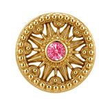 Sun Dial - 14K Gold Threadless/Threaded - piercing-zone.com