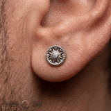 Sun Dial - 14K Gold Threadless/Threaded - piercing - zone.com
