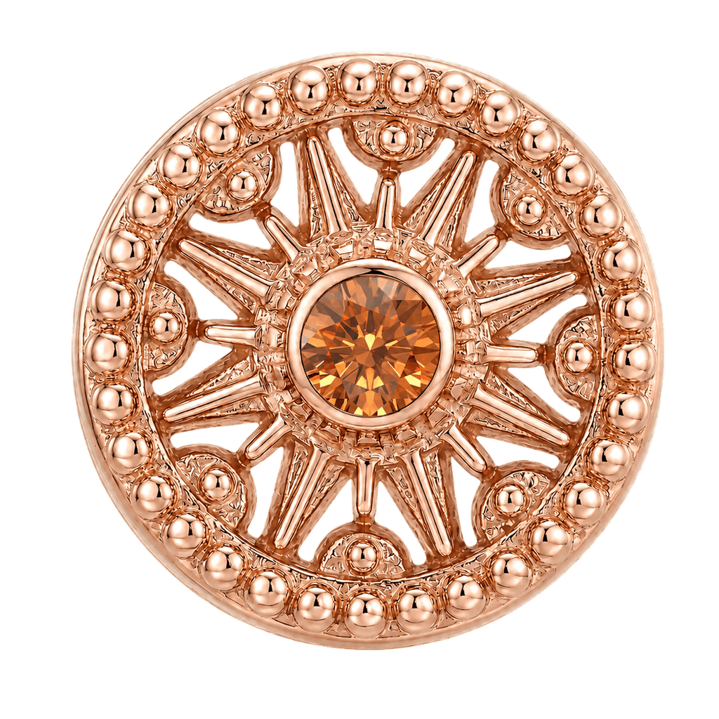 Sun Dial - 14K Gold Threadless/Threaded - piercing-zone.com