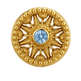 Sun Dial - 14K Gold Threadless/Threaded - piercing-zone.com