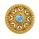 Sun Dial - 14K Gold Threadless/Threaded - piercing-zone.com