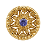 Sun Dial - 14K Gold Threadless/Threaded - piercing-zone.com