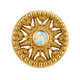Sun Dial - 14K Gold Threadless/Threaded
