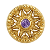 Sun Dial - 14K Gold Threadless/Threaded