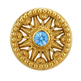 Sun Dial - 14K Gold Threadless/Threaded