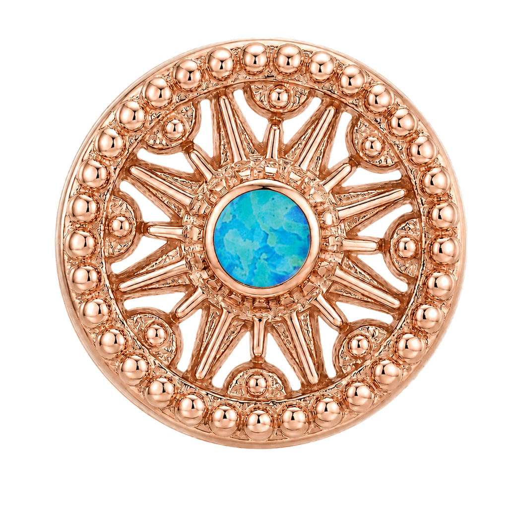 Sun Dial - 14K Gold Threadless/Threaded