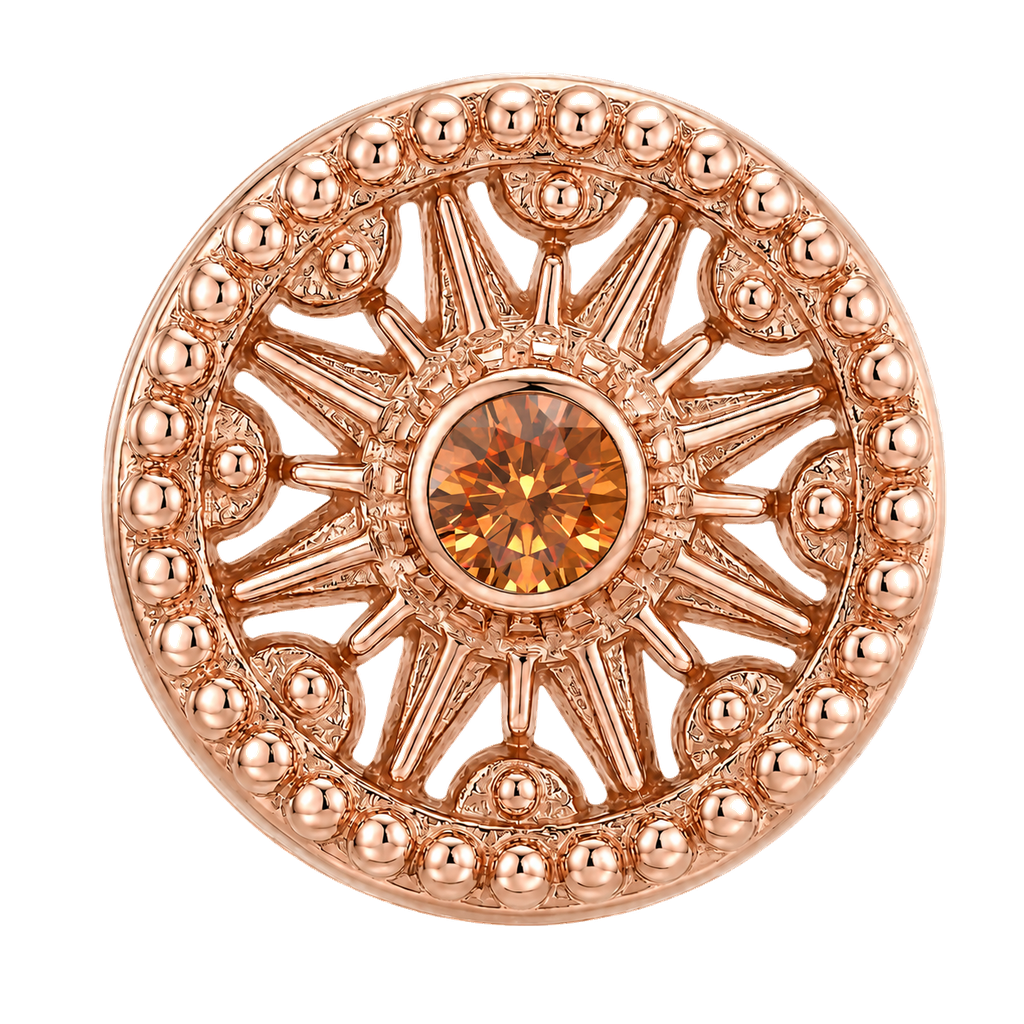 Sun Dial - 14K Gold Threadless/Threaded