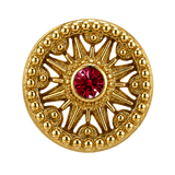 Sun Dial - 14K Gold Threadless/Threaded