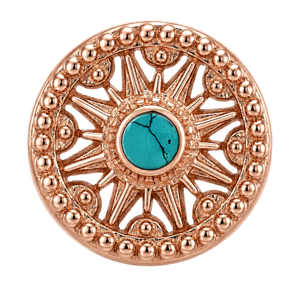 Sun Dial - 14K Gold Threadless/Threaded