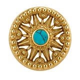 Sun Dial - 14K Gold Threadless/Threaded