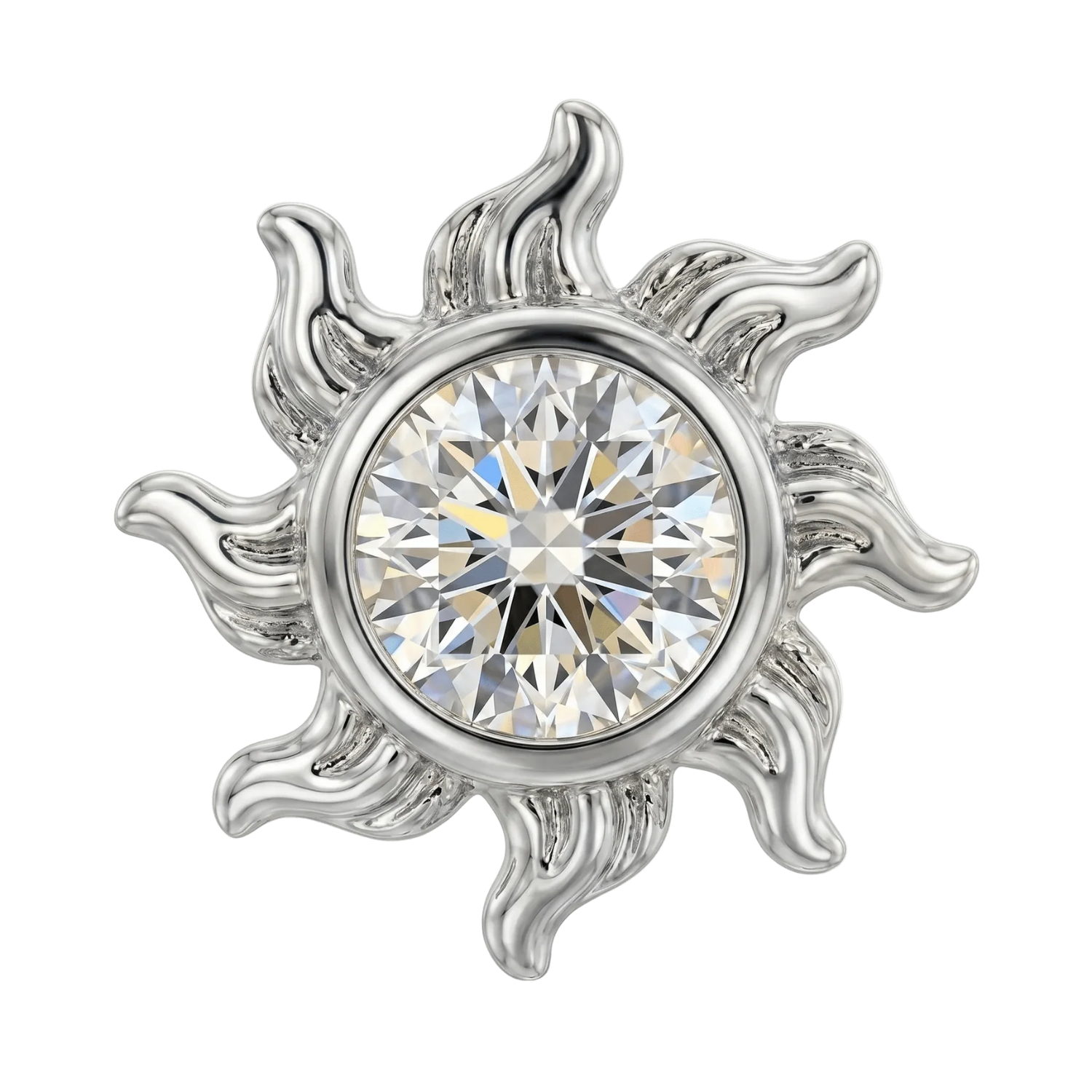 Sun - 14K Gold Threadless/Threaded