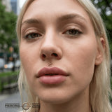 Sun Symbol – 14K/18K Gold Flat Threadless End - piercing - zone.com