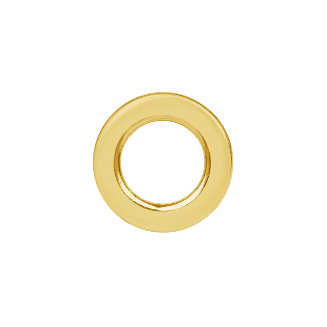 Sun Symbol – 14K/18K Gold Flat Threadless End - piercing - zone.com