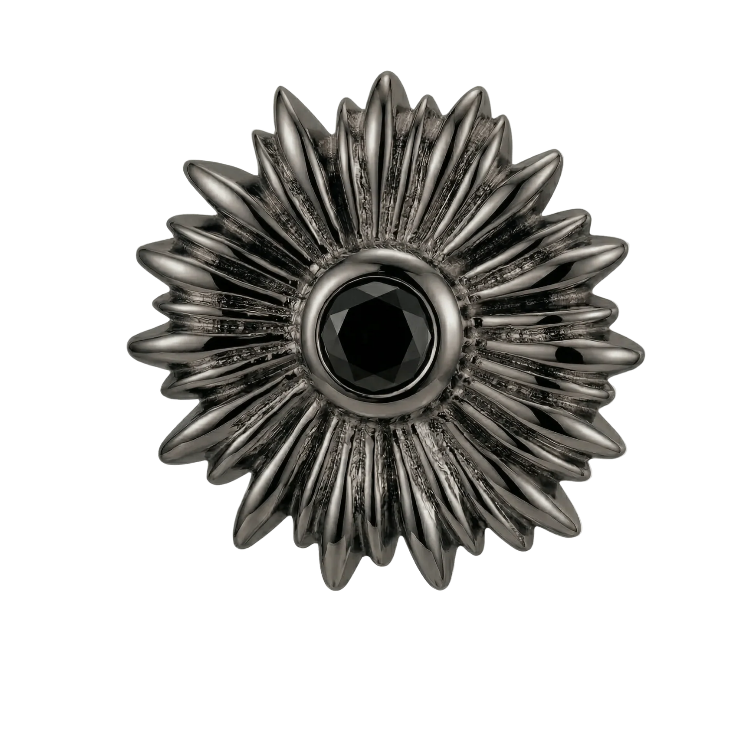 Sunflower - 14K Gold Threadless/Threaded