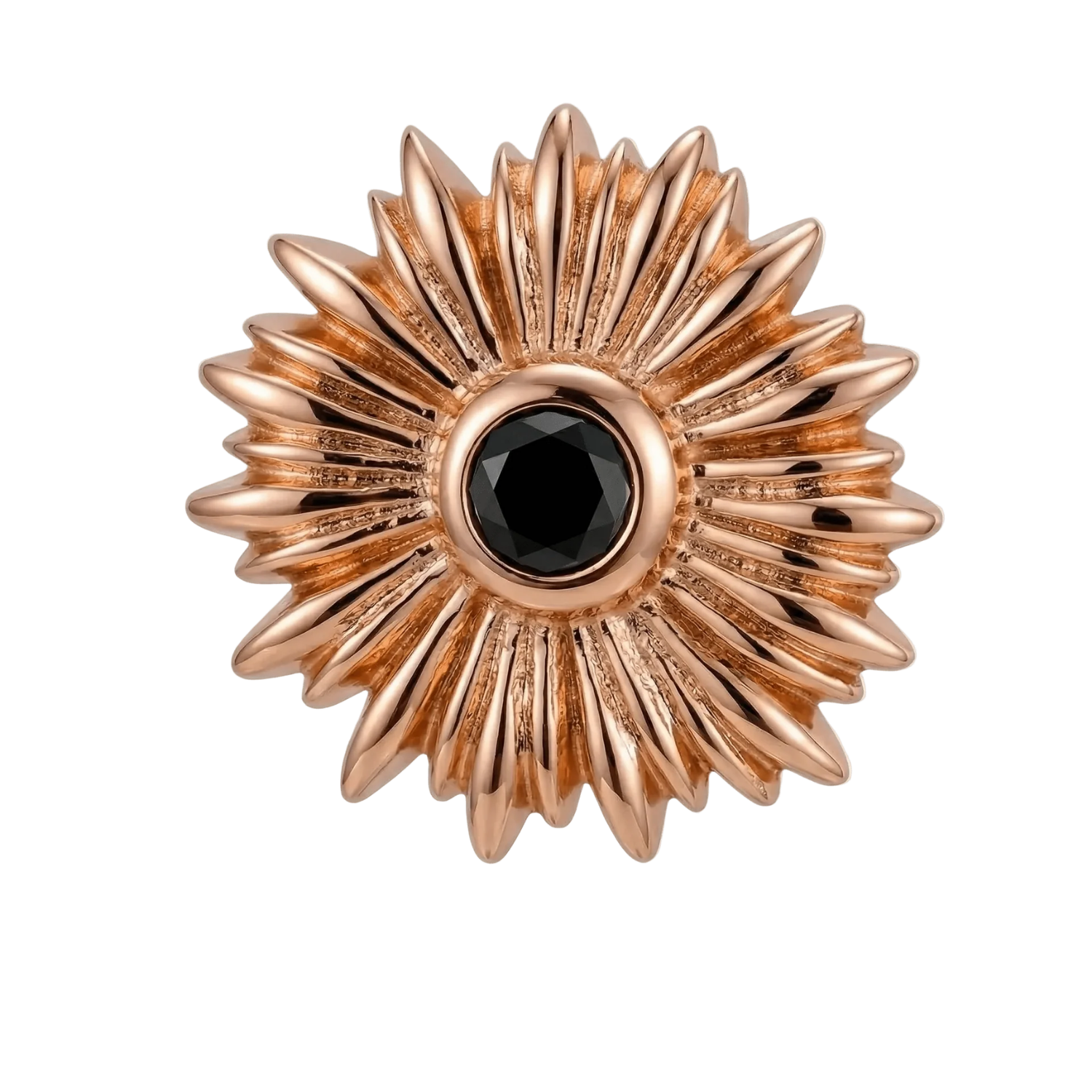 Sunflower - 14K Gold Threadless/Threaded
