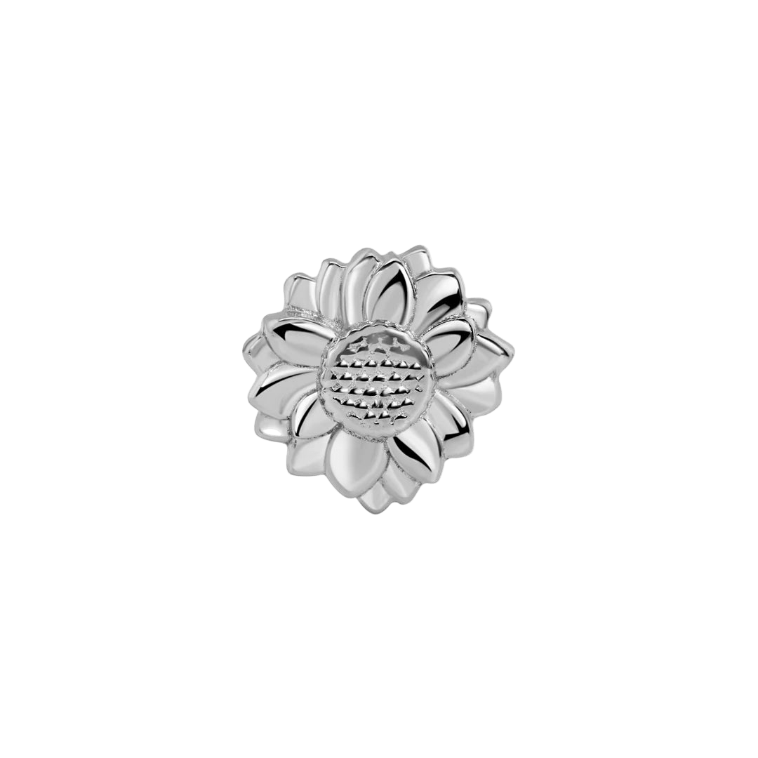 Sunflower – 14K Gold Threadless End - piercing - zone.com