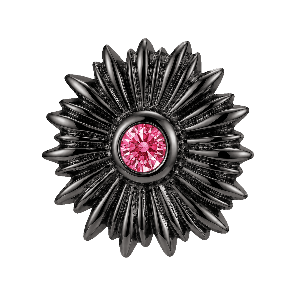 Sunflower - 14K Gold Threadless/Threaded - piercing-zone.com