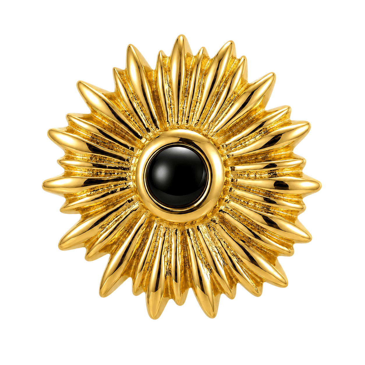 Sunflower - 14K Gold Threadless/Threaded - piercing-zone.com