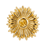 Sunflower - 14K Gold Threadless/Threaded - piercing-zone.com