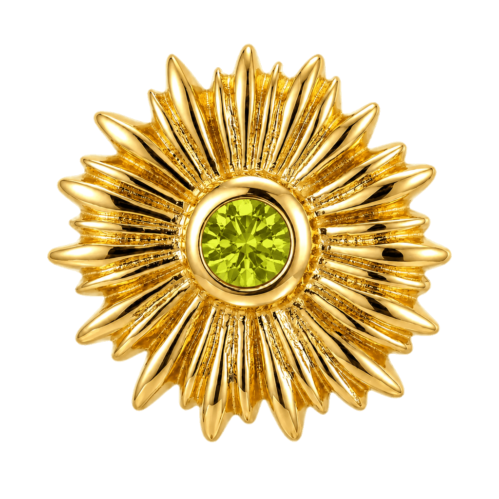 Sunflower - 14K Gold Threadless/Threaded - piercing-zone.com