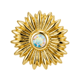 Sunflower - 14K Gold Threadless/Threaded - piercing-zone.com