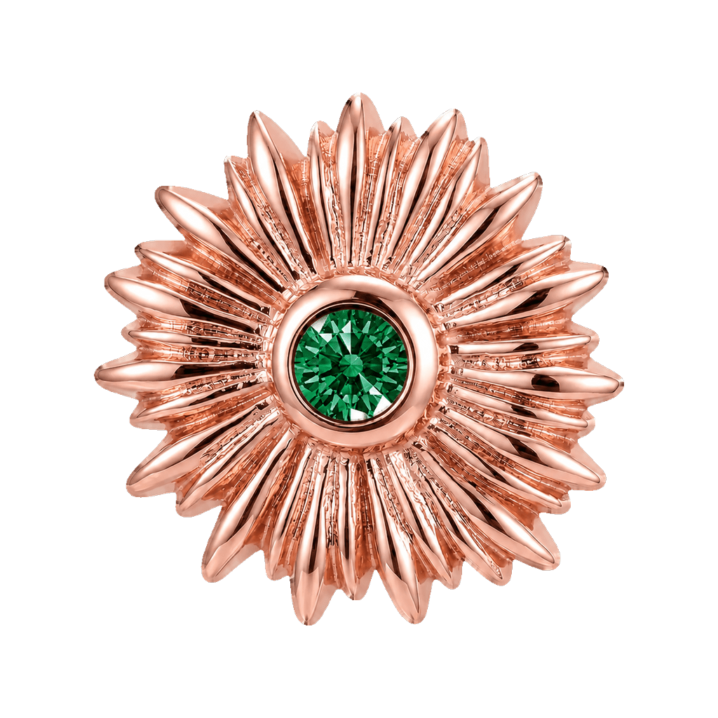 Sunflower - 14K Gold Threadless/Threaded - piercing-zone.com