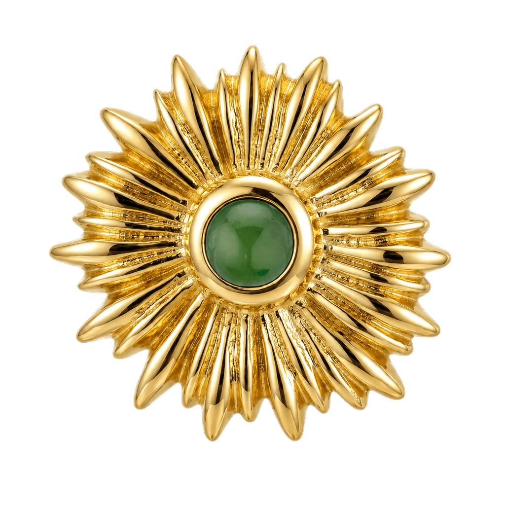 Sunflower - 14K Gold Threadless/Threaded - piercing-zone.com