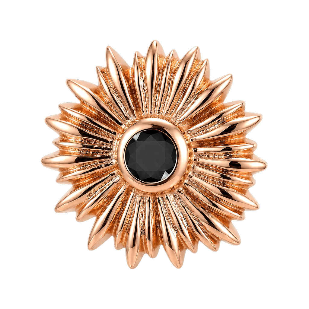 Sunflower - 14K Gold Threadless/Threaded - piercing-zone.com