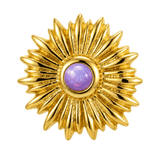 Sunflower - 14K Gold Threadless/Threaded - piercing-zone.com