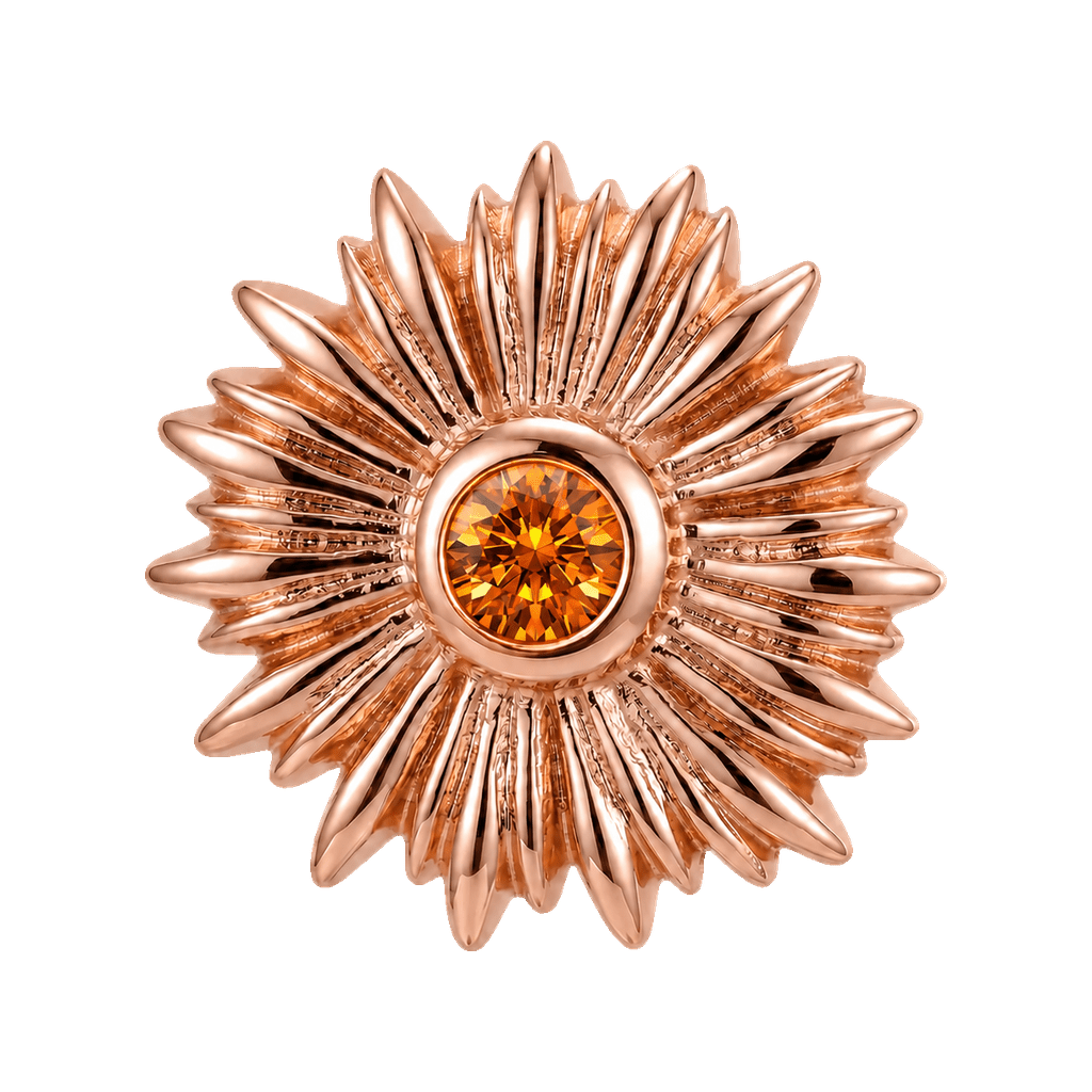 Sunflower - 14K Gold Threadless/Threaded - piercing-zone.com
