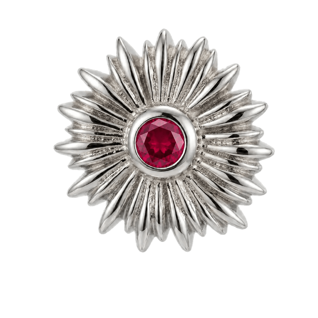 Sunflower - 14K Gold Threadless/Threaded - piercing-zone.com
