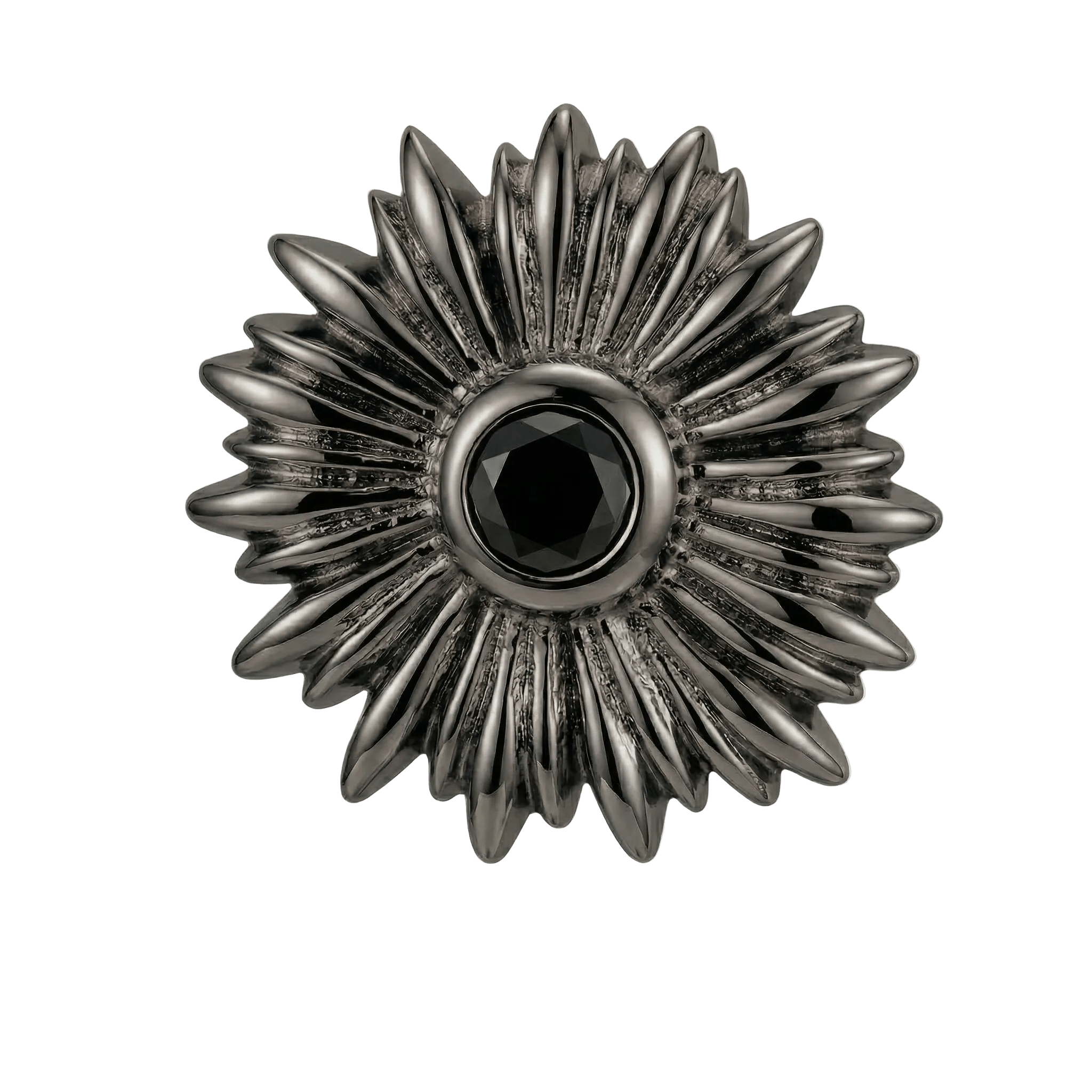 Sunflower - 14K Gold Threadless/Threaded - piercing - zone.com