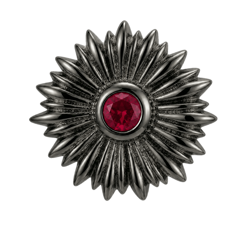 Sunflower - 14K Gold Threadless/Threaded - piercing-zone.com