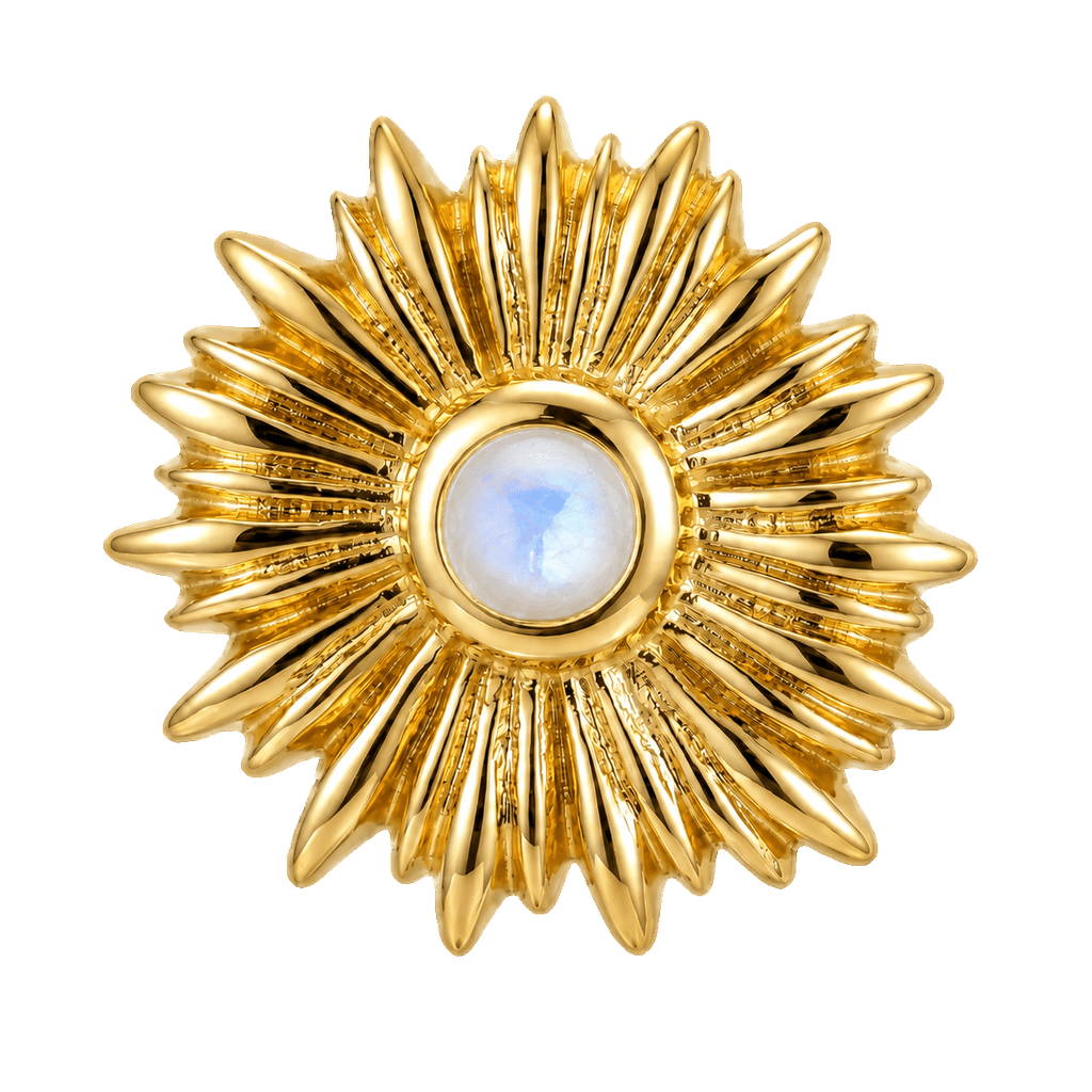 Sunflower - 14K Gold Threadless/Threaded - piercing-zone.com