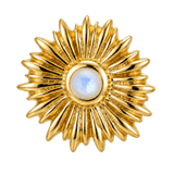 Sunflower - 14K Gold Threadless/Threaded - piercing-zone.com