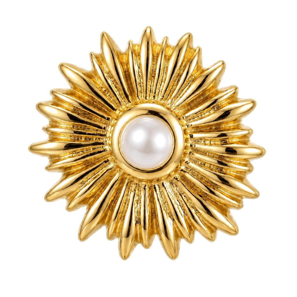 Sunflower - 14K Gold Threadless/Threaded - piercing-zone.com