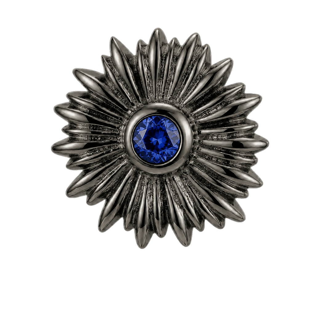 Sunflower - 14K Gold Threadless/Threaded - piercing-zone.com