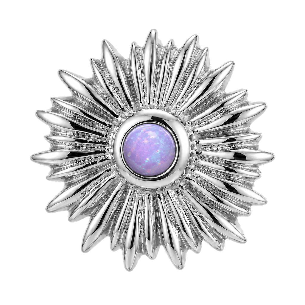 Sunflower - 14K Gold Threadless/Threaded - piercing-zone.com