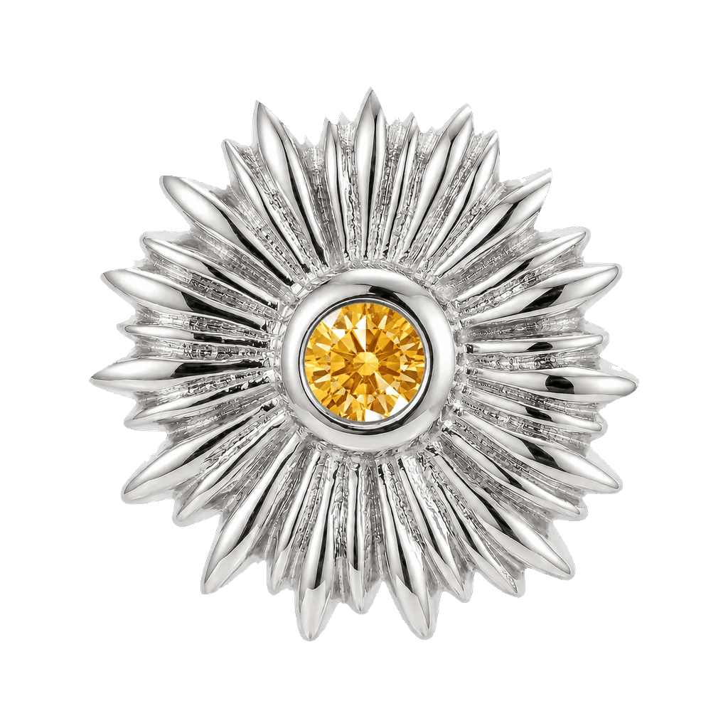 Sunflower - 14K Gold Threadless/Threaded - piercing-zone.com