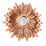 Sunflower - 14K Gold Threadless/Threaded - piercing-zone.com